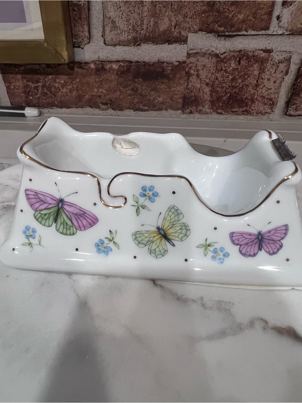 vintage Avon Elegant Butterfly tape dispenser